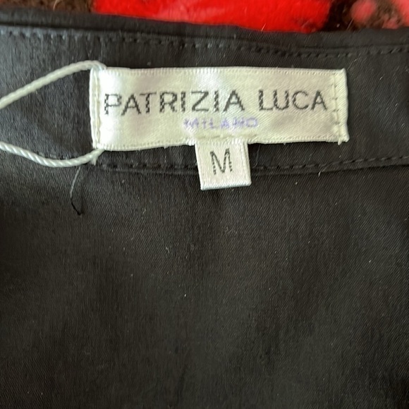 NWT Patrizio Luca Milano Women’s Black Blouse, Size Medium! - Picture 9 of 11